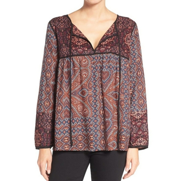 Sanctuary x Nordstrom | Patchwork Belle Babydoll S - Picture 2 of 11